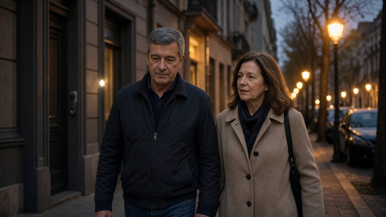 Thomas und Anna beim gemeinsamen Abendspaziergang